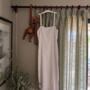 Charlie Holiday White Linen Dress